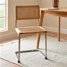 Naya Canteliver Dining Chair, Natural Cane Beige