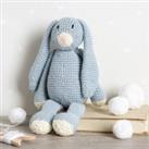 Mabel Bunny Knitting Craft Kit Blue/White