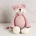 Chloe Cat Knitting Craft Kit Pink