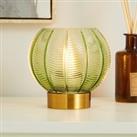 Colleen Glass 15cm Table Lamp Green