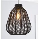 Kylo Woven String Easy Fit Pendant Charcoal