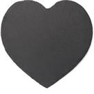 Set of 2 Slate Heart Shape Placemats Grey