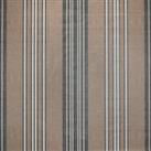 By the Metre Salcombe Stripe Charcoal PVC Fabric Charcoal
