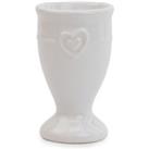 Hearts White Egg Cup White