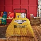 Hufflepuff House Reversible Duvet Cover and Pillowcase Set Yellow