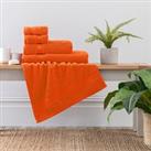 Burnt Orange Egyptian Cotton Towel Orange