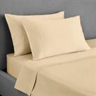 Dorma 300 Thread Count 100% Cotton Sateen Plain Flat Sheet White