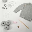 Blossom Baby Jumper Knitting Kit Grey