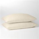 Pure Cotton Standard Pillowcase Pair Cream