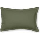 Soft Washed Recycled Cotton Oxford Pillowcase Green