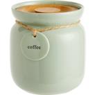 Sage Hang Tag Coffee Canister Green