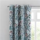 Jungle Luxe Natural Eyelet Curtains Green