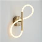 Flexi Integrated LED Wall Light 50cm Gold