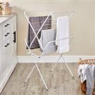 2 Tier White Indoor Airer White