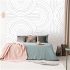 Arch Pattern Mural White