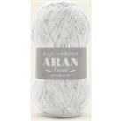 Aran Tweed Wool White/Brown