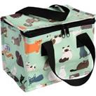 Rex London Nine Lives Insulated Lunch Bag Green/Brown/White