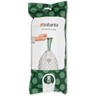 Brabantia PerfectFit Pack of 20 Bin Bags, Code R, 36L White