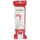 Brabantia PerfectFit Pack of 20 Bin Bags, Code J, 20-25L White