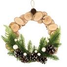 Scandi Wood Wreath Kit Green/Brown