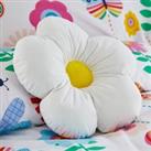 Elements Flower Cushion White