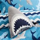 Sharks Cushion Grey/White