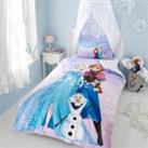 Frozen Duvet Cover and Pillowcase Set white