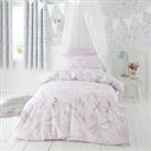 Unicorn Enchanted Duvet Cover and Pillowcase Set Pink/Green/White
