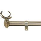 Mix and Match Pair of Stag Finials Dia. 25/28mm Yellow