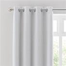 Touch of Linen Ivory Thermal Ultra Blackout Eyelet Curtains Ivory