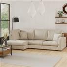 Carson Deep Sit Vivalife Stain-Resistant Fabric Corner Sofa Beige