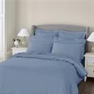 Dorma 300 Thread Count 100% Cotton Sateen Heirloom Blue Duvet Cover Blue
