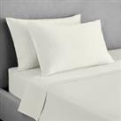 Dorma Tencel Flat Sheet White