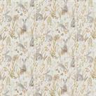 By the Metre Wild Rabbit Oil Cloth Natural Brown/White