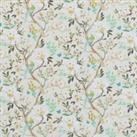 By the Metre Summer Birds Oil Cloth Natural Brow/White