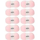 Pack of 10 DK Baby Yarn 100g Balls Pink