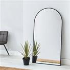 Apartment Arch Leaner Mirror, 75x145cm Black
