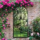 Lotus Garden Outdoor Mirror, 160x75cm Black