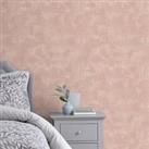Painterly Plain Wallpaper Blush