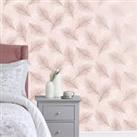 Feather Blush Wallpaper Pink