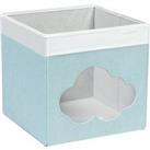 Cloud Mesh Foldable Box Light Blue/White