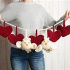 Valentine's Garland Ruby Knit Kit Red/Beige