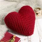 Heart Cushion Ruby Knit Kit Red