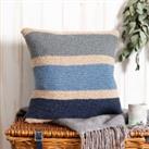 Rainbow Cushion Blue Knit Kit Grey
