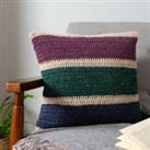 Rainbow Cushion Jewel Crochet Kit Green