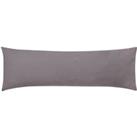 Pure Cotton Large Bolster Pillowcase grey