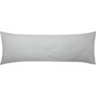 Pure Cotton Large Bolster Pillowcase Silver