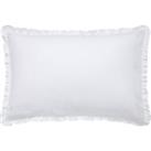 Pure Cotton Frilled Pillowcase White