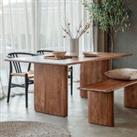 Worsley 8 Seater Rectangular Dining Table, Acacia Wood Brown