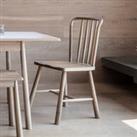 Denton Set of 2 Dining Chairs, Oak Brown